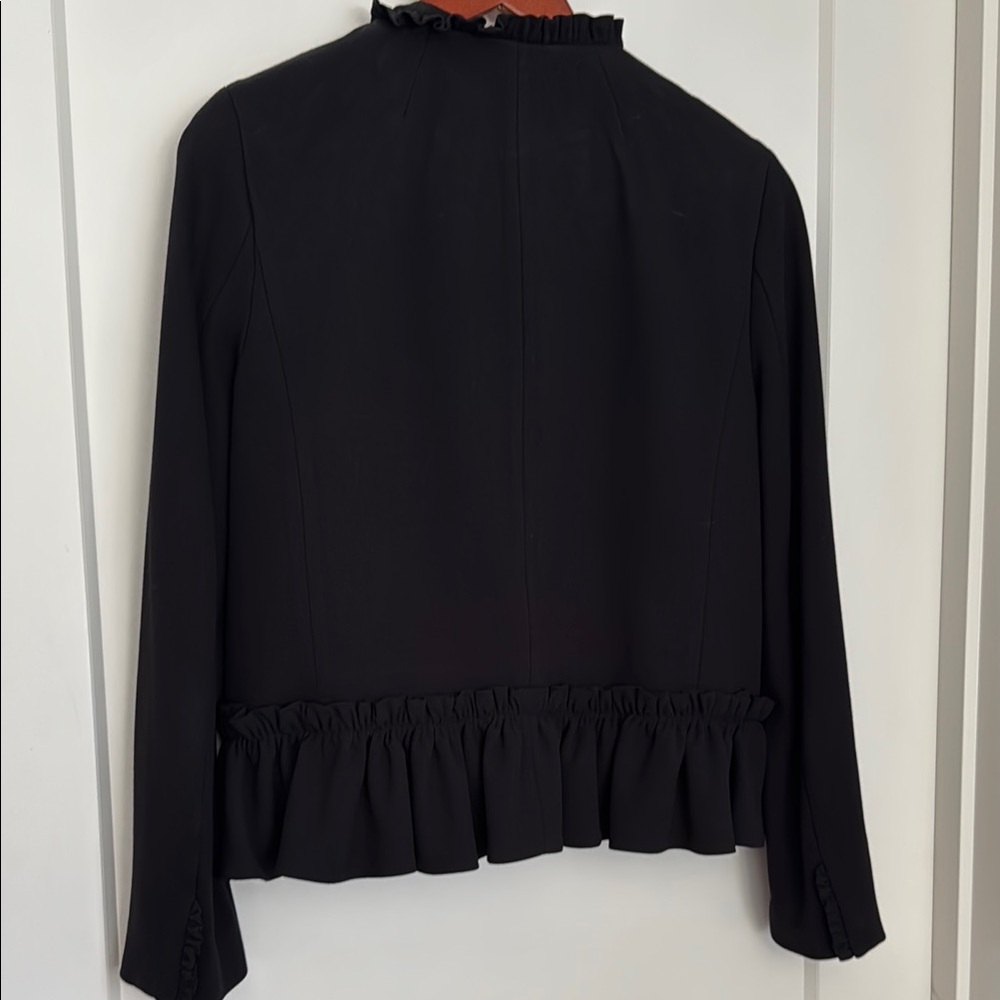 J. Crew Black Ruffle Jacket - Picture 4 of 6